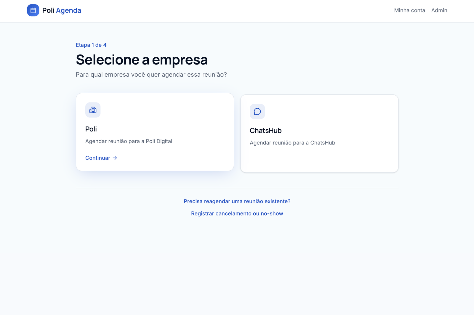 Sistema de agendamento Poli Agenda